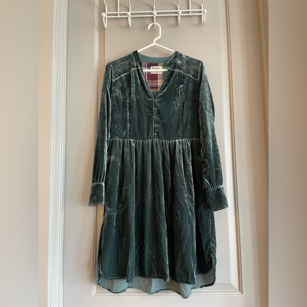 Holding Horses Velvet Dress - XS